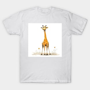 Cute Cartoon Giraffe T-Shirt